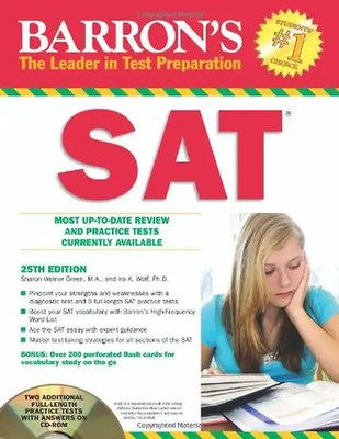 Barron's SAT (Barron's SAT (W/CD)) - Sharon Weiner Green