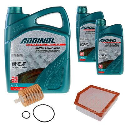 FEBI Inspektionspaket 7L ADDINOL SUPER LIGHT 0540 für Lexus GS _L1_ 450h GRL1_