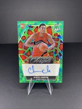 2024-25 Panini Mosaic Green Ice Prizm Rookie Scripts Ulrich Chomche Auto SSP