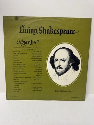 Living Shakespeare King Lear Vinyl Record SKL 3/4 Stereo Printed In USA