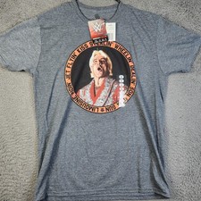 WWE Wrestling Shirt Mens Large Gray Charcoal Heather Graphic Freeze Network 2018