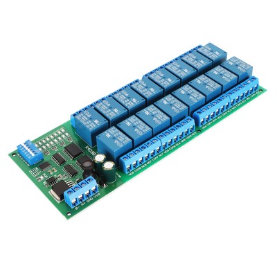 RS485 Relay Module 16 Channel RTU PCB Board Industrial Control Components 12V CB