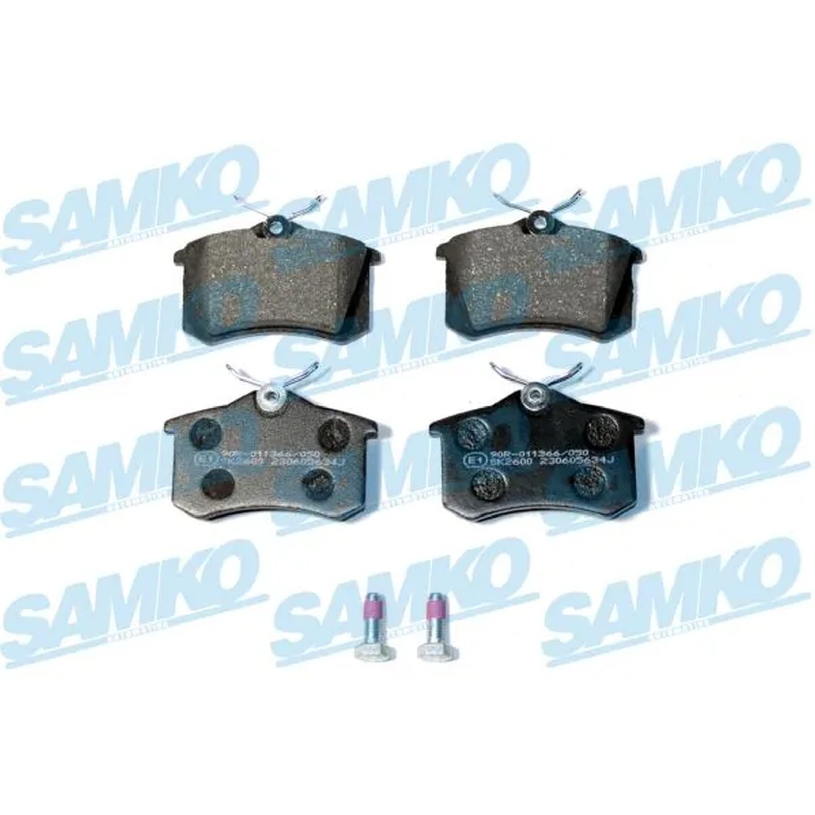 1x ORIGINAL® SAMKO Bremsbelagsatz, Scheibenbremse Hinten für VW GOLF IV GOLF V