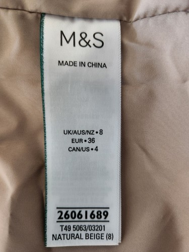 M&S Feder & Daunen Steppweste mit Kapuze ~ Größe 8 - Bild 10 von 10