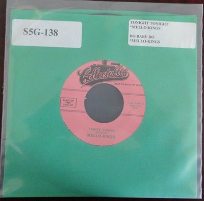 The Mello-Kings, Tonite, Tonite 45rpm record