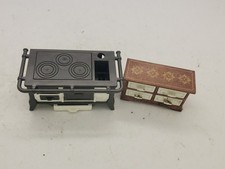 1989 Playmobil 5317 Kitchen Stove Oven and Dresser