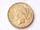 1922 D PEACE DOLLAR 90% SILVER  VF+