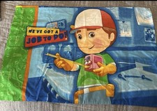 Rare y2k Disney playhouse standard size Handy Manny and tools Pillowcase