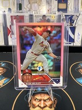 2023 Topps Series 1 1st Edition Ryan Helsley #229 Hot Pink Foil /10 Cardinals