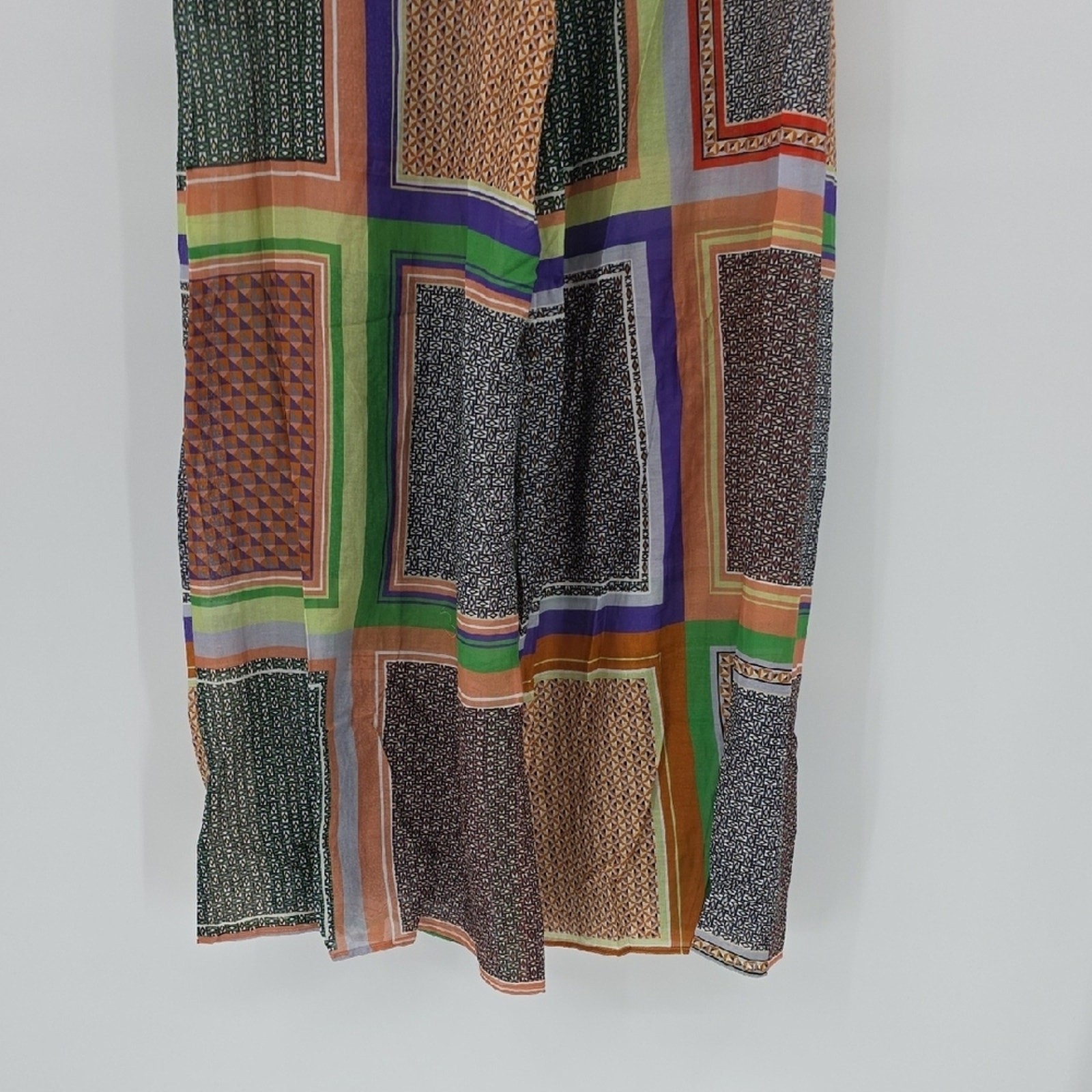 Rosetta Getty Apron Wrap Wide Leg Pants Multi Color Size 12 image 6