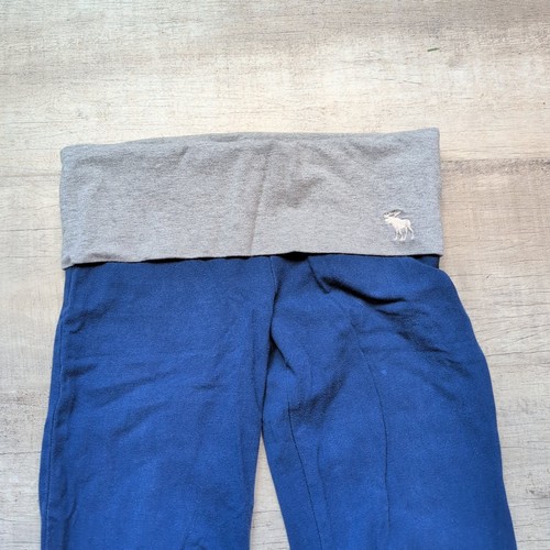 Abercrombie and Fitch Fold Over Boot Cut Yogahose Gr. XL blau grau - Bild 3 von 7