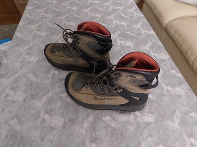  Simms G3 Guide Wading Boots Tan Men s Size US 14 EU 48 Cleats Fly Fishing