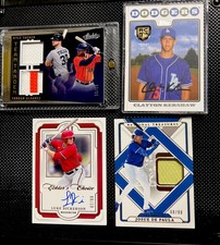 4 Card Auto Numbered BASEBALL CARD LOT 