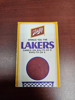 ES25 Los Angeles Lakers/Kings 1979/80 NBA/NHL Pocket Schedule Schlitz
