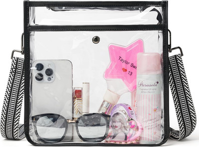 Clear Bag for Stadium Events 12X12X6, Clear Purses Stadium Bag Crossbody Purses 