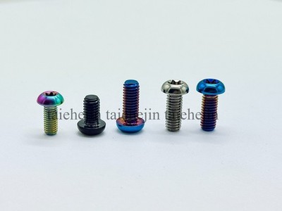 12PCS M5 X 10/12mm GR5 Titanium Bike Torx T25 Head Screw Disc Brake Rotor Bolts
