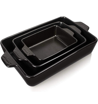 Sweejar Keramik Backformen Set Rechteckig Backform für Ofen Lasagne Pfannen Fo...