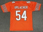 Brian Urlacher HOF 18 Autographed Chicago Custom Orange Football Jersey-JSA XL