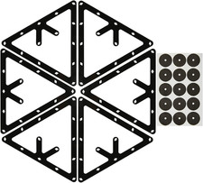 Pack of 6 Sheets Magic Ball Rack Pro Triangle Billiards Ball Rack with Pool Tabl