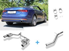 FOX Edelstahl Duplex Racing-Anlage ab VSD Audi A5 B9 2.0 TFSI Quattro je 100mm