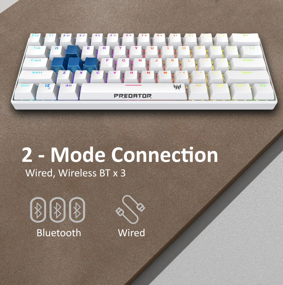 Predator Aethon 330 Gaming Keyboard|Space-Saving 61-Key Design|100% Anti-Ghos... - Image 2 of 4