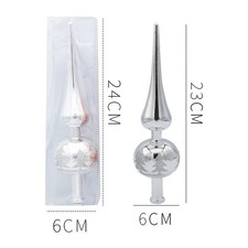 Christmas Tree Toppers Christmas Tree Finial Stand Plating Glass Tree Topper