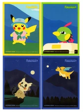 Pokemon Road Trip FULL SET Individual Card Sleeves Pokemon Center China Original
