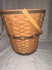 Longaberger 1989 Waste Basket with Signatures — photo 4
