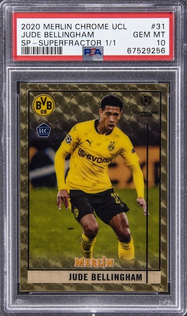 Jude Bellingham 2020 Topps Chrome UEFA Champions League SuperFractor