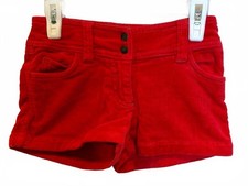 Mini Boden Red Corduroy Shorts with Heart Pockets Size 6Y