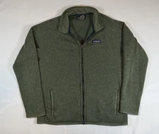 Green Patagonia Fleece Full Zip Large Jacket Womens Better Sweater Olive Outdoor