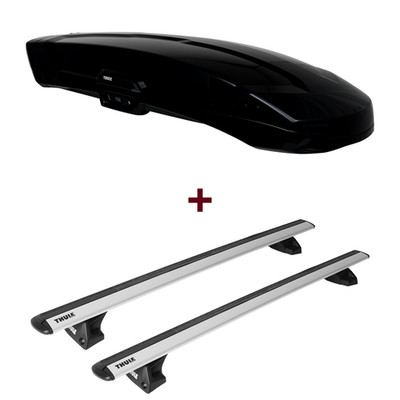 Dachbox Thule Vector L + Dachträger Thule für Volvo V90 Cross Country II 235/236