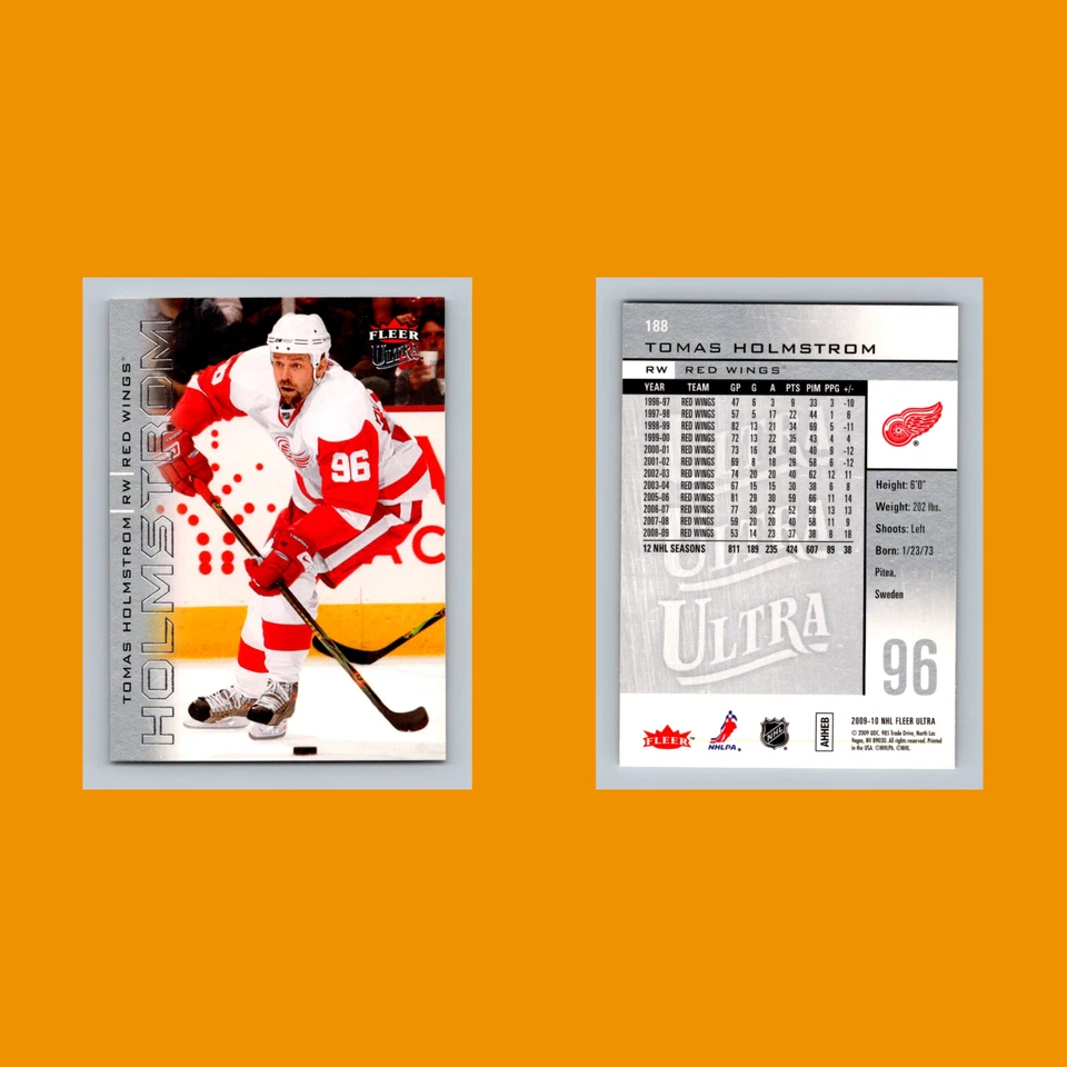 Tomas Holmstrom #188 2009-10 Ultra Detroit Red Wings Hockey Card NHL - Image 3 of 3