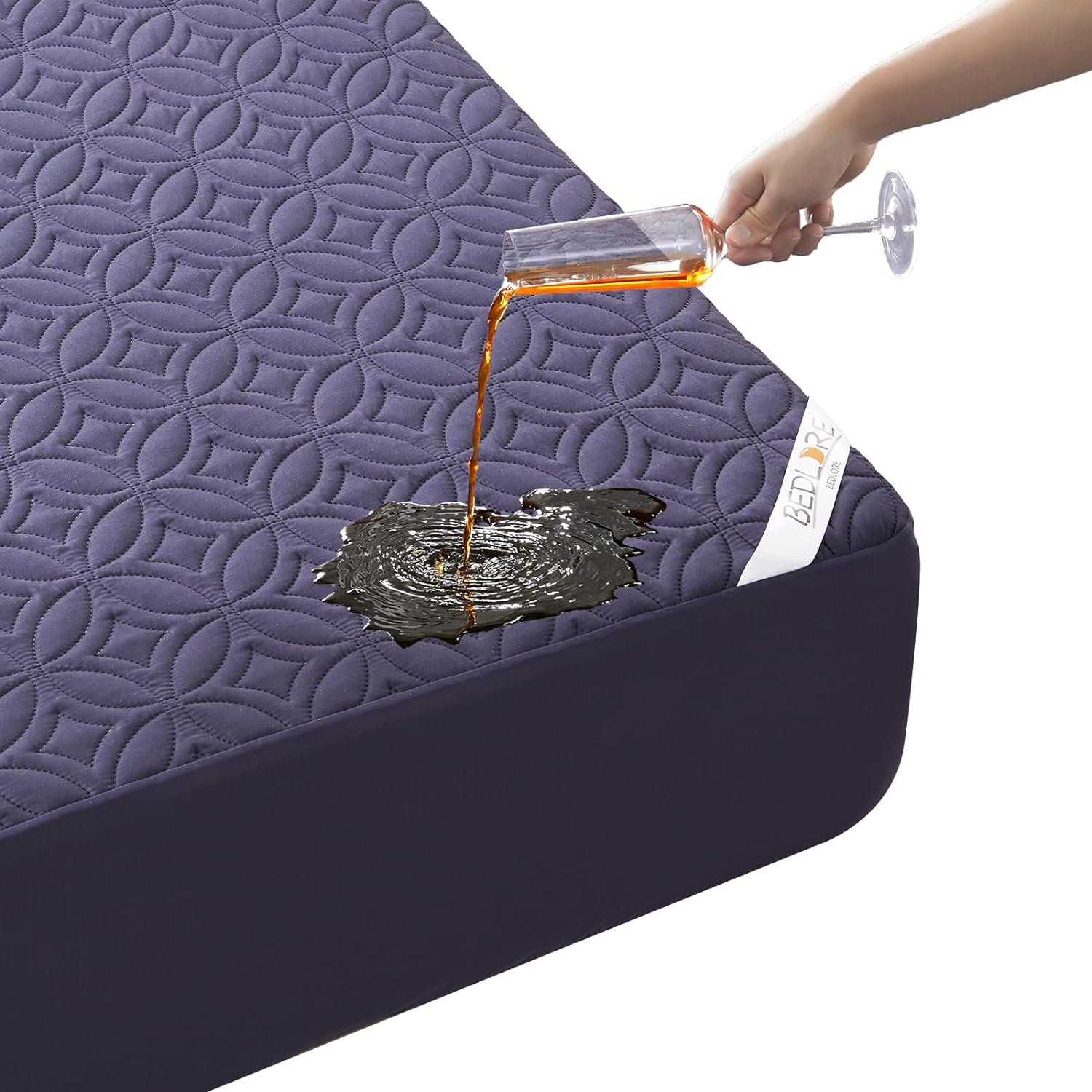 BEDLORE Waterproof Mattress Protector, Twin Size Mattress Pad with Deep Pocket 6