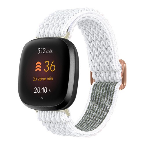 For Fitbit Versa 3 Sense Elastic Sport Nylon Loop Watch Band Strap - Picture 19 of 26