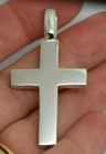 Genuine Large Heavy Sterling Silver 925 Huge Cross Pendant