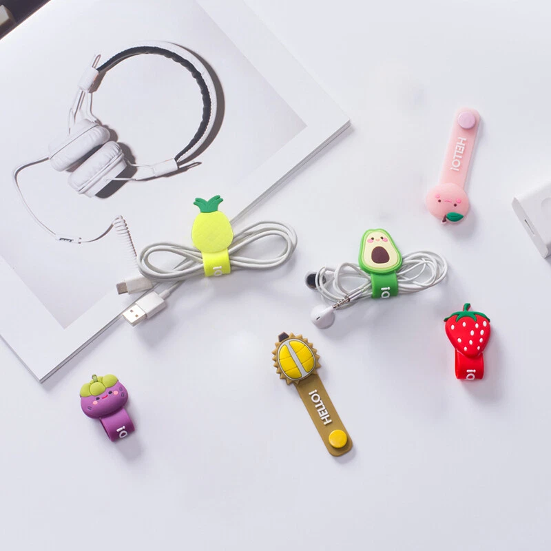 1-5Pcs Silicone Cute Cable Protector Data Line Storage Cord Protector Winder C - Image 4 of 4