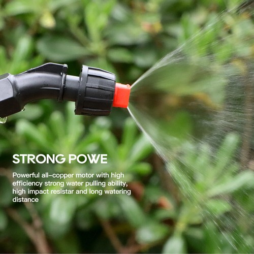 5L Electric Garden Sprayer Battery Powered Water Sprayer w/3 Nozzles Garden Weed - Picture 7 of 7