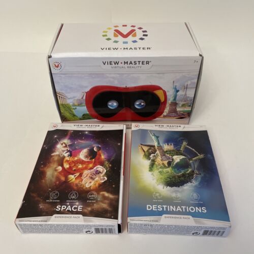 View Master Virtual Reality Starter Pack Viewer + 2 packs d'expérience neuf ouvert Bx - Photo 1/10