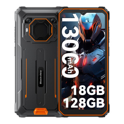 Blackview BV6200Pro Outdoor Handy 18GB+128GB+1TB Erweiterung 13000mAh Android 14