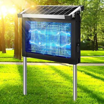 Solar Bug Zapper - Waterproof Mosquito Trap with Smart Sensor for Outdoor Use