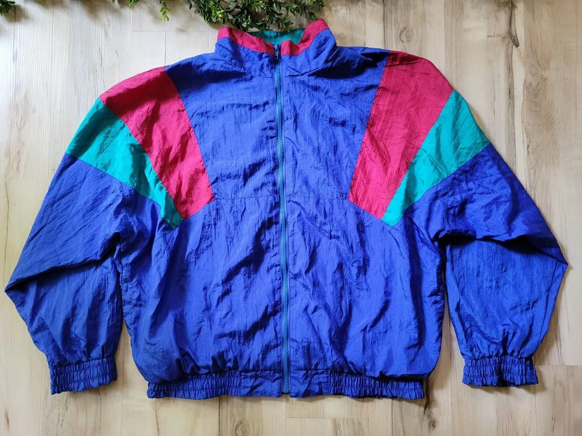 Vintage Active Wear Track Windbreaker Sports Jacket Small Top 90s Best  Retro