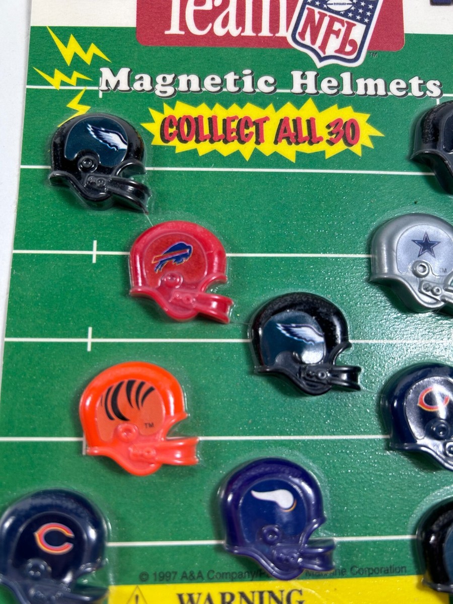 VENDING PRIZE DISPLAY- HEADER CARD- GUM MACHINE PRIZE NFL MAGNET