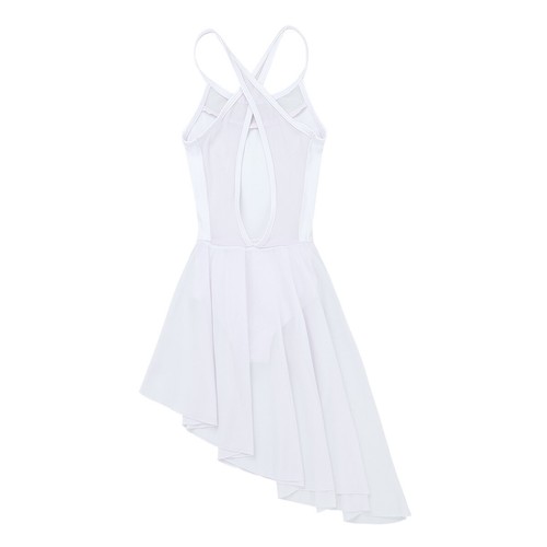 Girls Contemporary Modern Lyrical Leotard Ballet Dance Romper Dress Costume - Picture 48 of 121