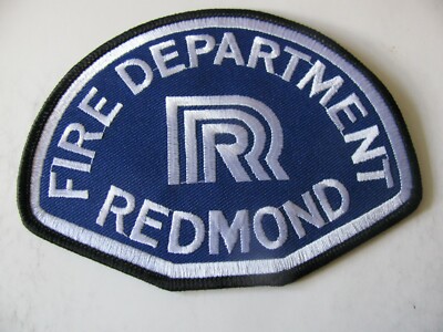  Redmond Oregon OR or Washington  WA Fire Dept Patch  5   Iron On  Free Shipping