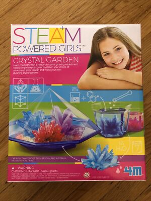 Crystal Garden Kit  STEAM Powered Girls 4M; Crystal Growing NIB UNUSED