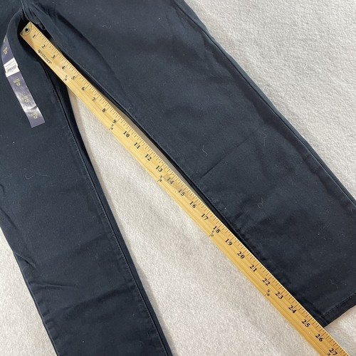 US Polo Assn Jeans Slim Twill Black Boys Sz 12 Embroidered Pocket Reinforced NWT - Picture 2 of 8
