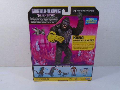 2024 PLAYMATES TOYS--GODZILLA x KONG THE NEW EMPIRE--KONG W/ BEAST GLOVE FIGURE - Picture 4 of 6