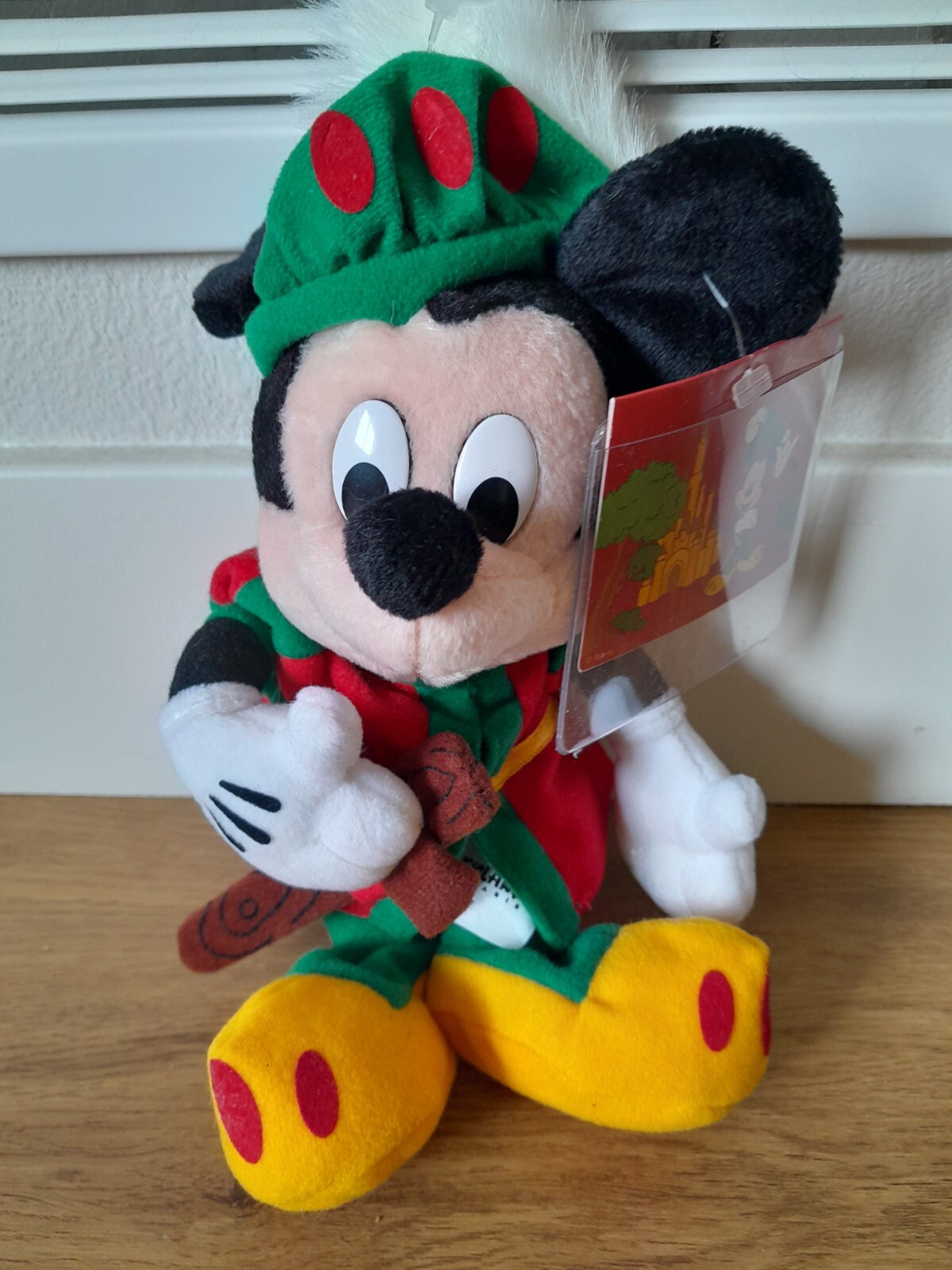 Vintage NWT Disneyland Paris Exclusive Fantasyland Mickey Mouse Beanbag Plush
