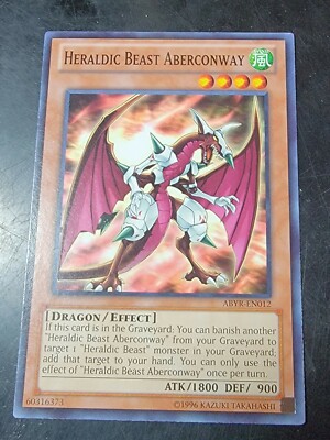 Yugioh Heraldic Beast Aberconway ABYR-EN01 Common Unlimited | eBay